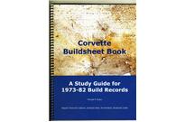 Corvette Buildsheet Book