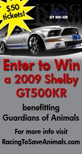 win a 2009 Shelby GT 500 KR 